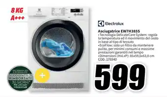 MediaWorld Electrolux Asciugatrice EW7H385S offerta