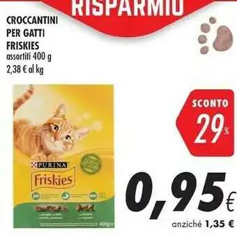 Coop Purina Croccantini Per Gatti Friskies offerta