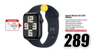 MediaWorld Apple Watch SE GPS 44mm offerta