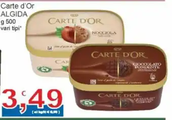 Sidis Carte d'Or ALGIDA g 500 vari tipi offerta