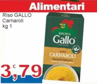 Sidis Riso GALLO Carnaroli kg 1 offerta