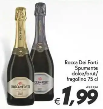 Iper Super Conveniente Rocca Dei Forti Spumante dolce/brut/ fragolino 75 cl offerta