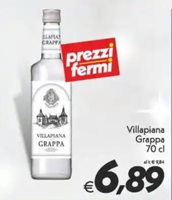 Iper Super Conveniente Villapiana Grappa 70 cl offerta