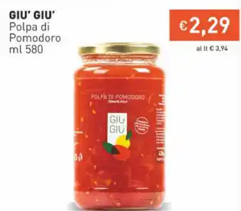 Prezzemolo e Vitale Giu'Giu' Polpa di Pomodoro 580 ml offerta