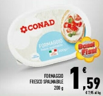 Conad Conad - Formaggio Fresco Spalmabile 200 G(ml) offerta