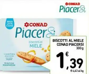 Conad Conad - Biscotti al Miele 300 g(ml) offerta