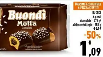 Conad Motta Buondì Cioccolato offerta