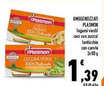 Conad Plasmon Omogeneizzati Legumi Verdi offerta