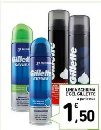 Conad Gillette Linea Schiuma E Gel offerta