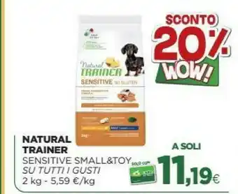 L´Isola dei Tesori Natural Trainer Sensitive Small & Toy 2000g offerta