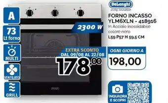Orizzonte Delonghi A Forno Incasso Ylm6xln - 418916 offerta