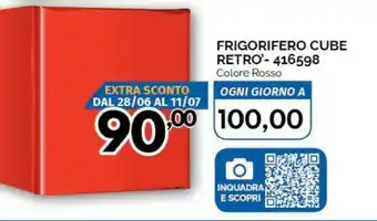 Orizzonte Frigorifero Cube Retro 416598 offerta