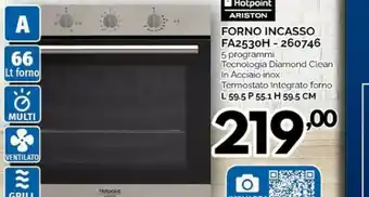 Orizzonte Forno Incasso Fa2530h 260746 offerta