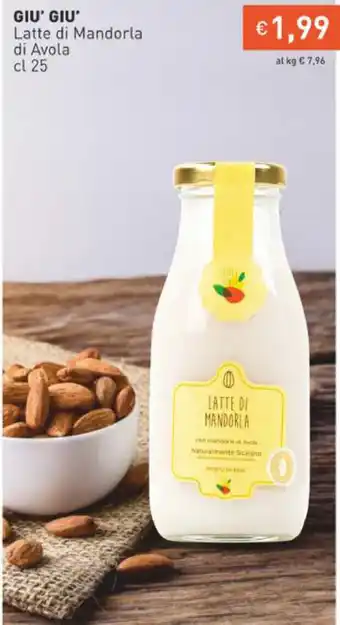 Prezzemolo e Vitale Giu' Giu' Latte di Mandorla di Avola 25 cl offerta