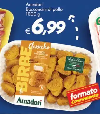 Iper Super Conveniente Amadori Bocconcini di pollo 1000 g offerta