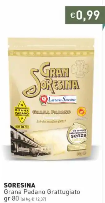 Prezzemolo e Vitale Soresina Grana Padano Grattugiato 80 gr offerta