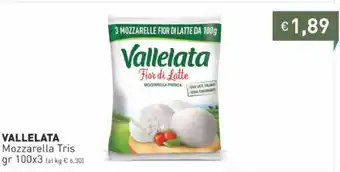 Prezzemolo e Vitale Vallelata Mozzarella Tris 100x3 gr offerta
