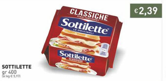 Prezzemolo e Vitale Sottilette 400 gr offerta