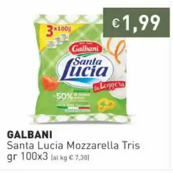 Prezzemolo e Vitale Galbani Santa Lucia Mozzarella Tris 100x3 gr offerta
