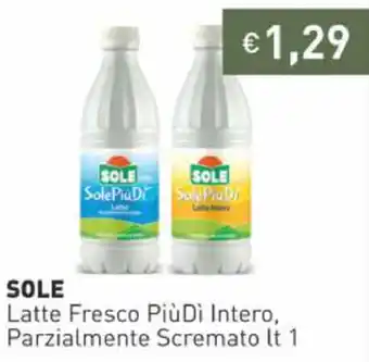 Prezzemolo e Vitale Sole Latte Fresco PiùDì Intero, Parzialmente Scremato 1 lt offerta