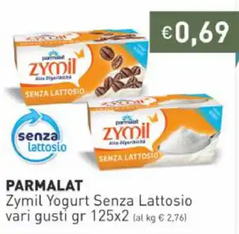 Parmalat Zymil Yogurt Senza Lattosio 125x2 gr
