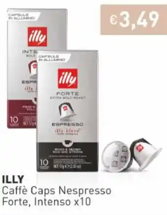 Prezzemolo e Vitale Illy Caffè Caps Nespresso Forte, Intenso x10 offerta