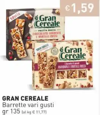 Gran Cereale Barrette Vari Gusti 135 gr
