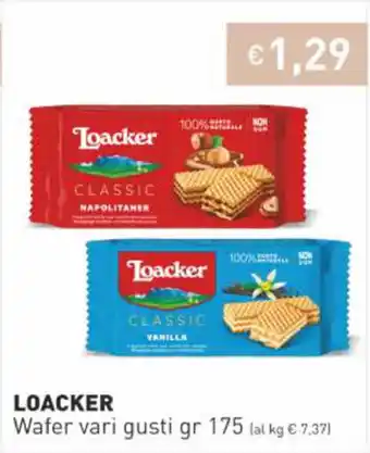 Prezzemolo e Vitale Loacker Wafer 175 gr offerta