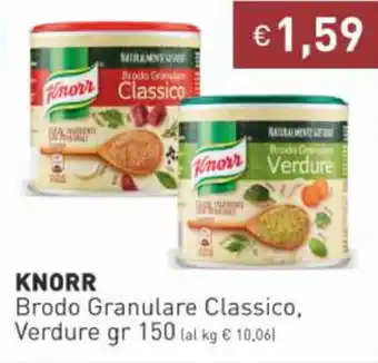 Prezzemolo e Vitale Knorr Brodo Granulare Classico, Verdure 150 gr offerta