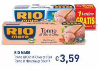 Prezzemolo e Vitale Rio Mare Tonno All'olio Di Oliva 80x4 gr offerta