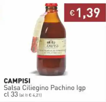 Prezzemolo e Vitale Campisi Salsa Ciliegino Pachino Igp 33 cl offerta