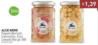 Prezzemolo e Vitale ALce Nero Fagioli Borlotti, Cannellini, Ceci Lessati Bio 300 gr offerta