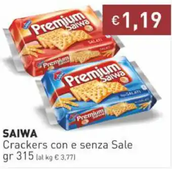 Prezzemolo e Vitale Saiwa Crackers con e Senza Sale 315 gr offerta