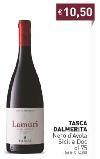 Prezzemolo e Vitale Tasca Dalmerita Nero d'Avola Sicilia Doc 75 cl offerta