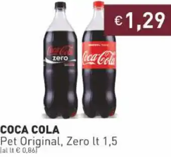 Prezzemolo e Vitale Coca Cola Pet Original, Zero 1.5 lt offerta