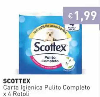 Prezzemolo e Vitale Scottex Carta Igienica Pulito Completo x 4 Rotoli offerta