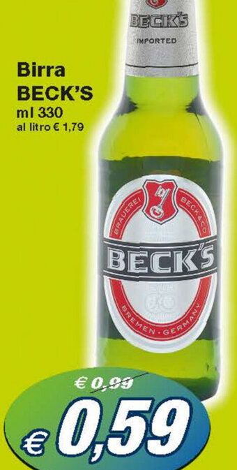 Prix Quality Beck's Birra 330 ml offerta