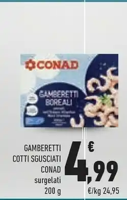 Conad Conad Gamberetti Cotti Sgusciati offerta