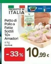 Carrefour Amadori Petto di pollo offerta