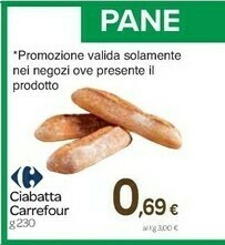 Carrefour Pane offerta