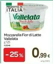Carrefour Vallelata Mozzarella offerta