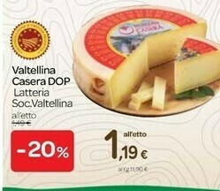 Carrefour Valtellina Formaggio offerta