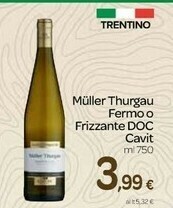 Carrefour Muller Thurgau offerta