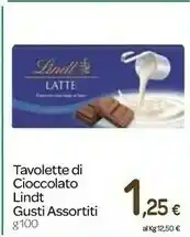 Carrefour Lindt Cioccolato offerta