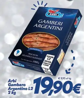 Iper Super Conveniente Arbi Gambero Argentino L2 2 kg offerta
