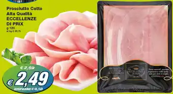 Prix Quality Prosciutto Cotto Alta Qualità Eccellenze Di Prix 120 g offerta