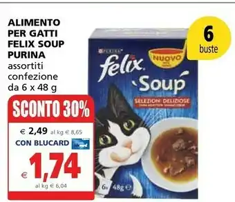 Il Gigante Purina Alimento Per Gatti Felix Soup offerta