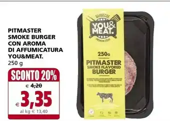You & Meat Pitmaster Smoke Burger Con Aroma Di Affumicatura