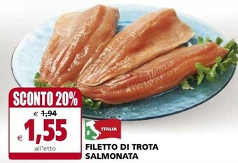 Il Gigante Filetto Di Trota Salmonata offerta