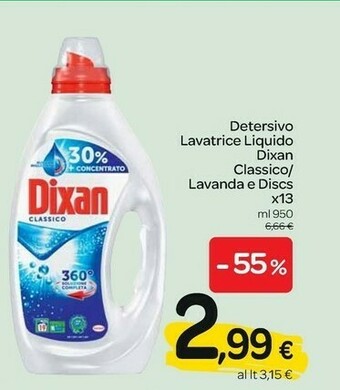 Carrefour Dixan Detersivo lavatrice offerta